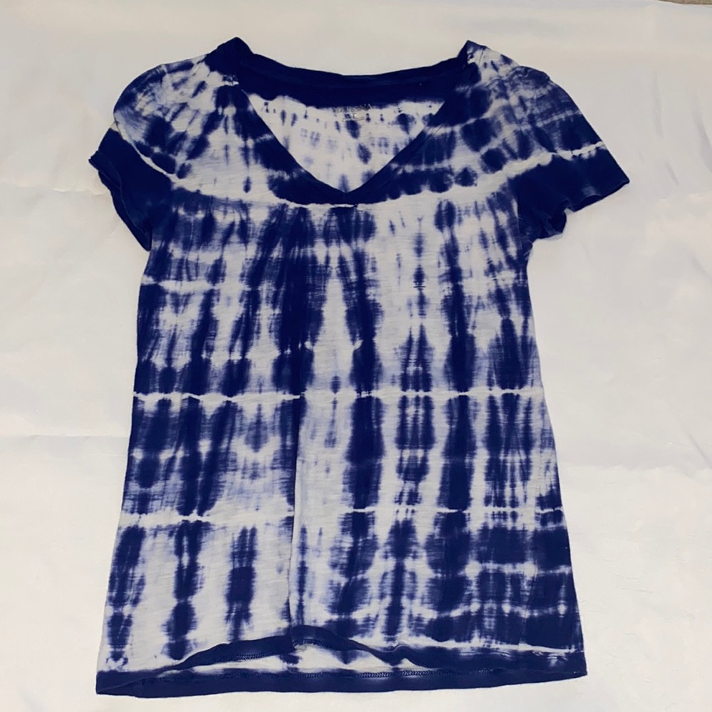 Merona Tie Dye Tee VNeck XS